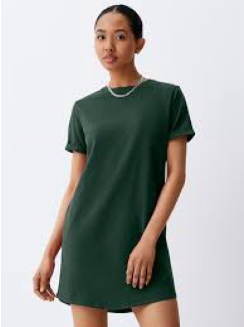 Daily Ritual Forest Green T-Shirt Dress